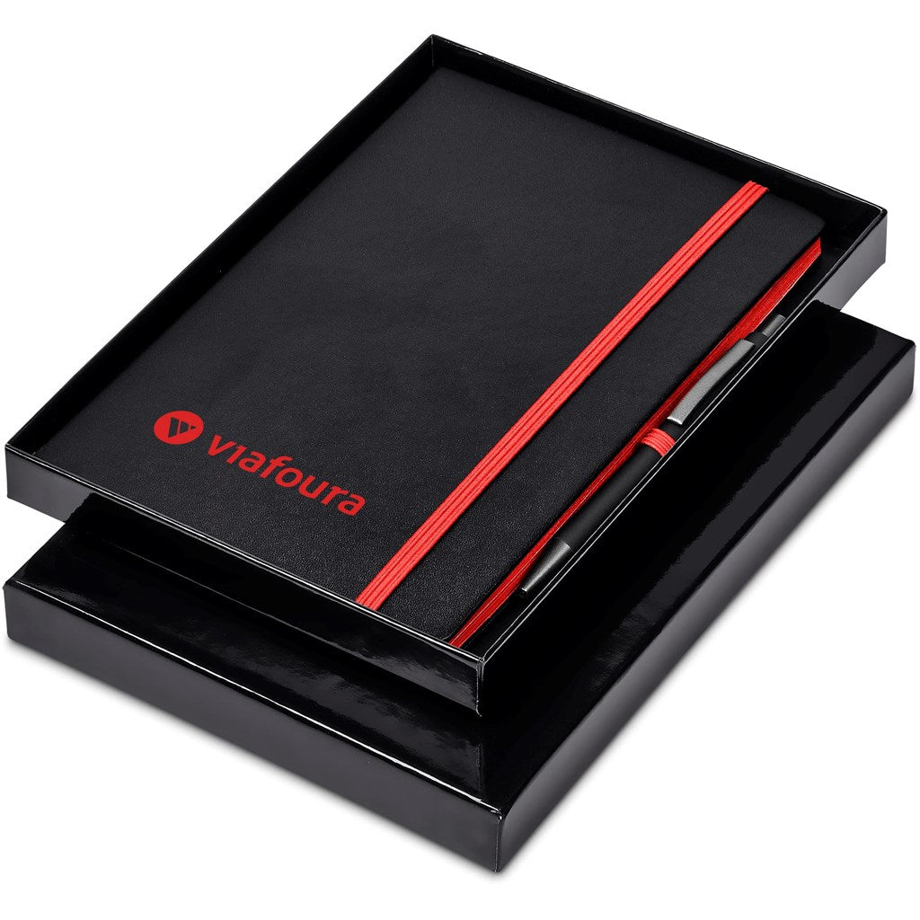 Altitude Carlton Notebook & Pen Set RED