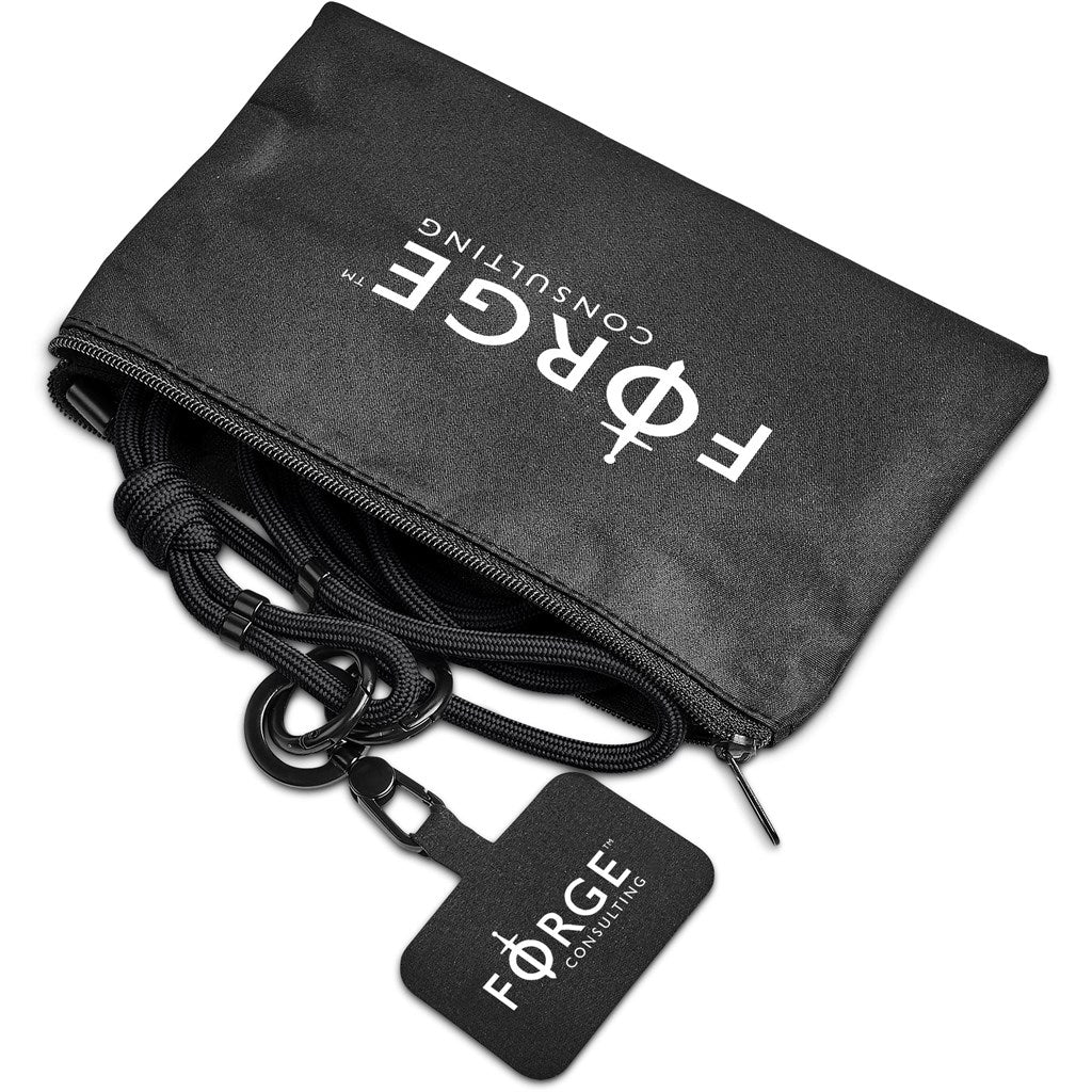 Altitude Prett Crossbody Phone & Bag Strap in Pouch BLACK