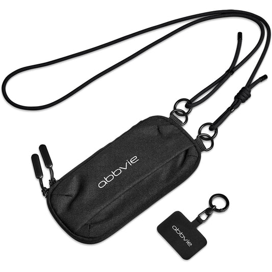 Altitude Glam Recycled PET Crossbody Bag & Phone Strap BLACK