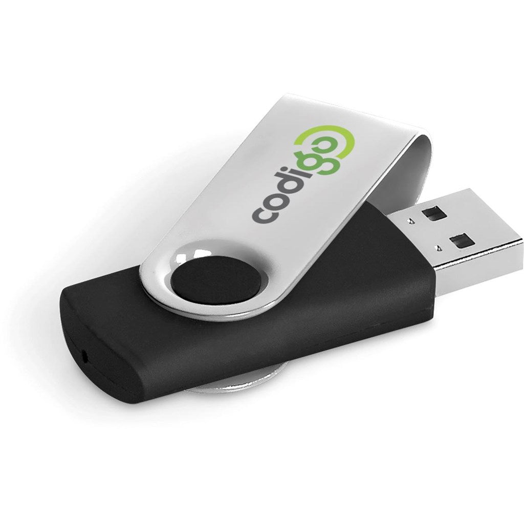 Axis Gyro Black Flash Drive - 32GB 32GB SILVER