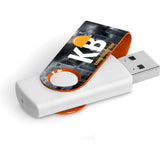 Axis Gyro White Flash Drive - 32GB 32GB ORANGE