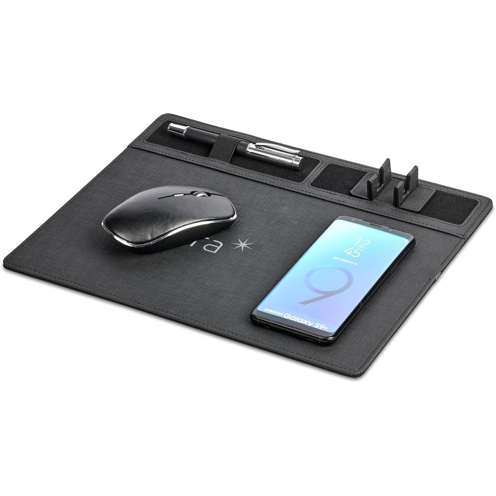 Alex Varga Aramis Wireless Charger Desk Organiser BLACK