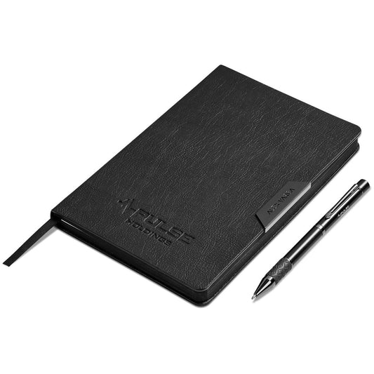 Alex Varga Onassis Notebook & Pen Set GUN METAL