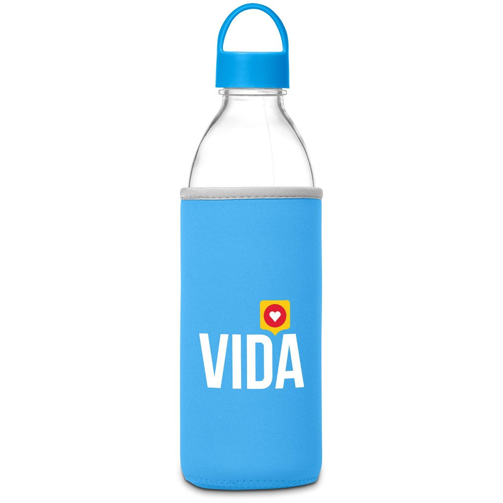 Kooshty Big Swing Neo Glass Water Bottle – 850ml CYAN