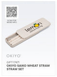 Okiyo Saiko Wheat Straw Straw Set