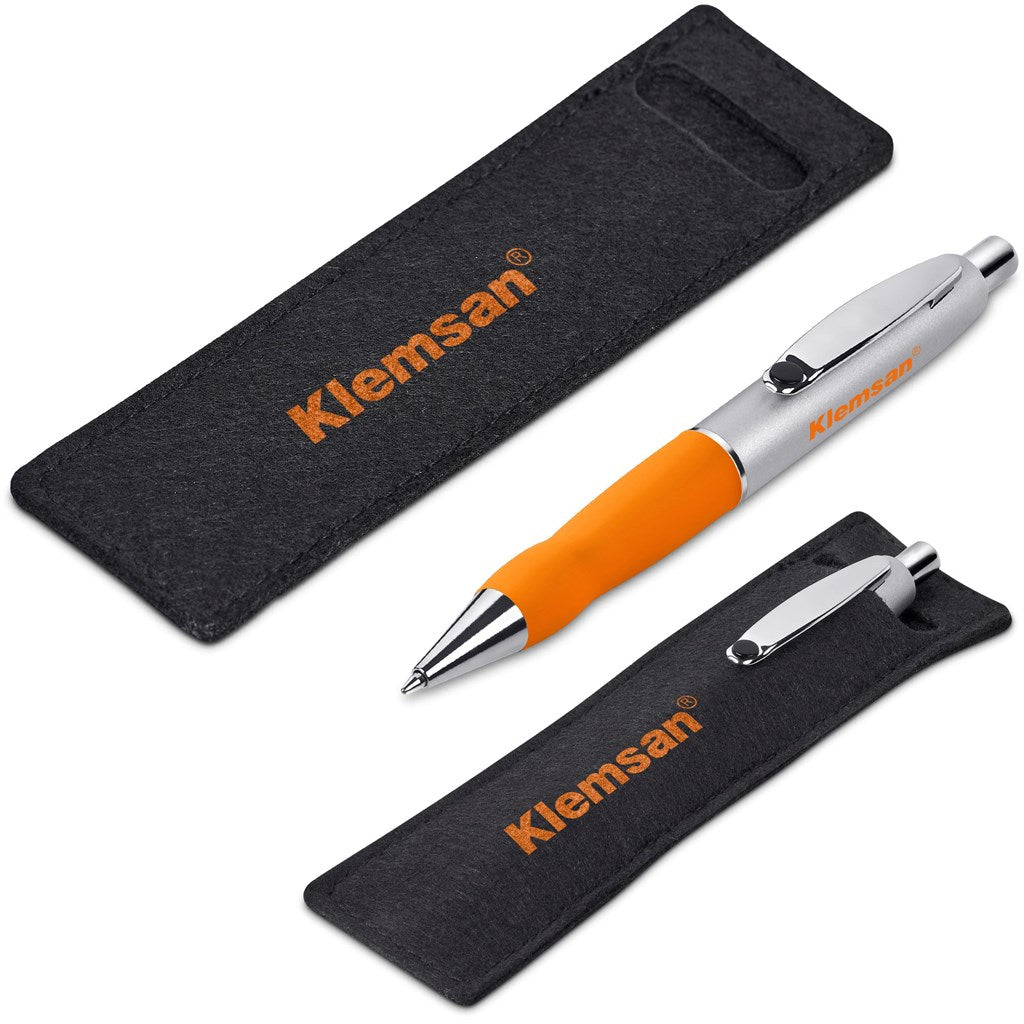 Altitude Turbo Tide Ball Pen in Felt Pouch ORANGE