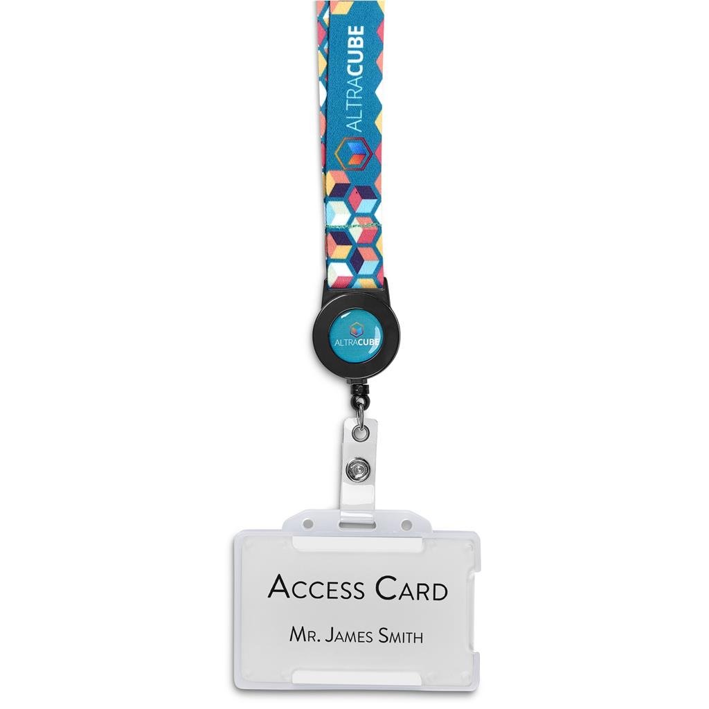 Altitude Badge Reel Single-Sided Sublimated Satin Lanyard