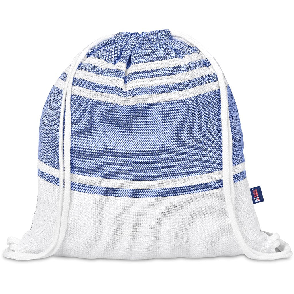 US Basic Santa Cruz Cotton-Rich Beach Towel & Drawstring Bag