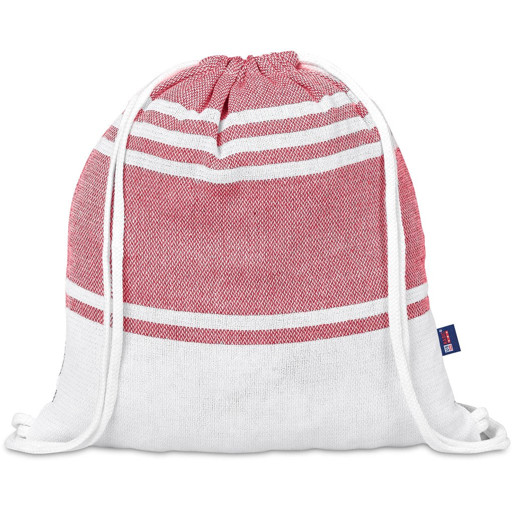 US Basic Santa Cruz Cotton-Rich Beach Towel & Drawstring Bag