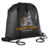 Altitude Whitefield Non-Woven Drawstring Bag BLACK