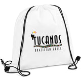 Altitude Whitefield Non-Woven Drawstring Bag SOLID WHITE
