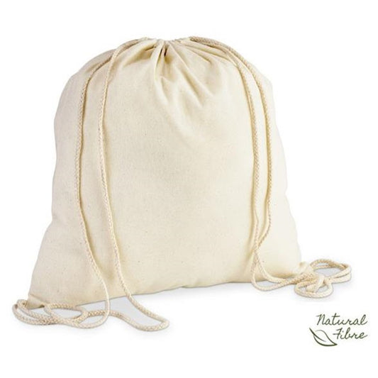Altitude Eco-Cotton Drawstring Bag NATURAL
