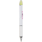 Altitude Topaz Highlighter Ball Pen SOLID WHITE