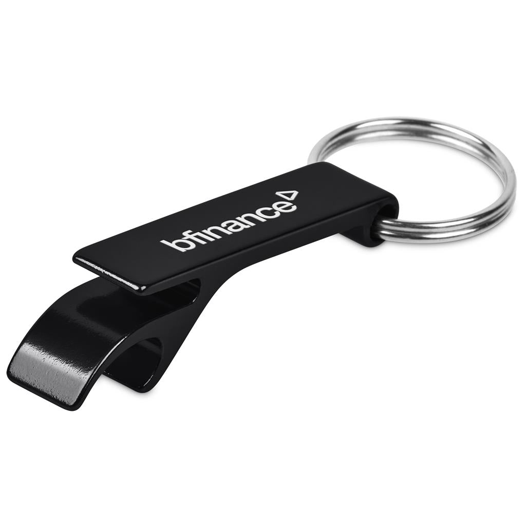 Altitude Tango Recycled Aluminium Bottle Opener Keyholder BLACK