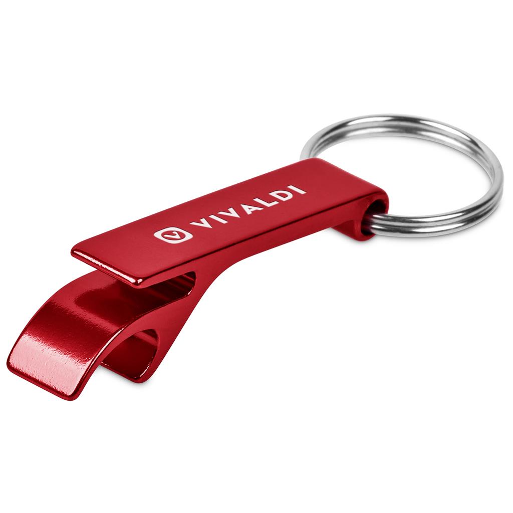Altitude Tango Recycled Aluminium Bottle Opener Keyholder RED