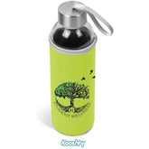 Kooshty Neo Glass Water Bottle - 500ml LIME