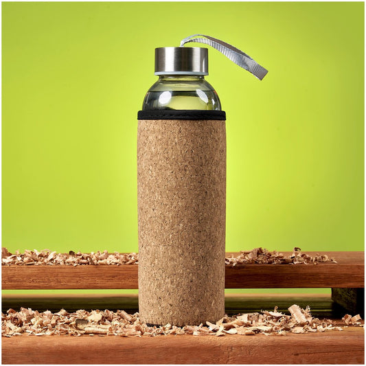 Kooshty Kork Glass Water Bottle - 500ml