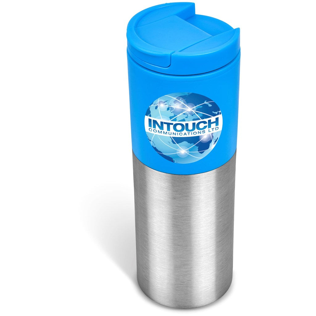 Kooshty Typhoon Stainless Steel & Plastic Double-Wall Tumbler - 450ml CYAN