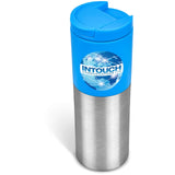 Kooshty Typhoon Stainless Steel & Plastic Double-Wall Tumbler - 450ml CYAN