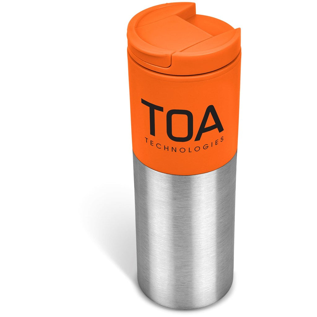 Kooshty Typhoon Stainless Steel & Plastic Double-Wall Tumbler - 450ml ORANGE