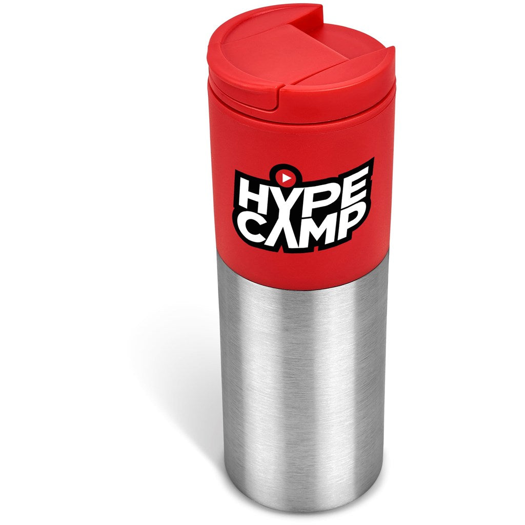 Kooshty Typhoon Stainless Steel & Plastic Double-Wall Tumbler - 450ml RED