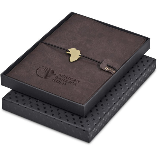 Andy Cartwright Afrique Cowskine A5 Soft Cover Notebook BROWN