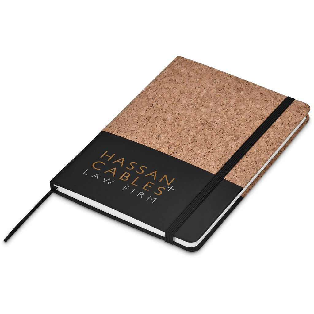 Okiyo Denki Cork A5 Hard Cover Notebook BLACK