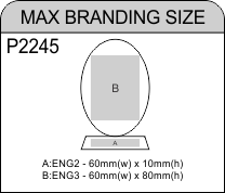 Crystal Trophy - Oval