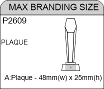 Large Pillar Crystal Trophy