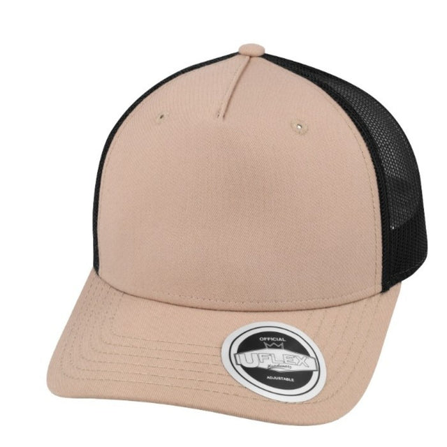 Uflex 5 Panel Recycled Trucker Khaki