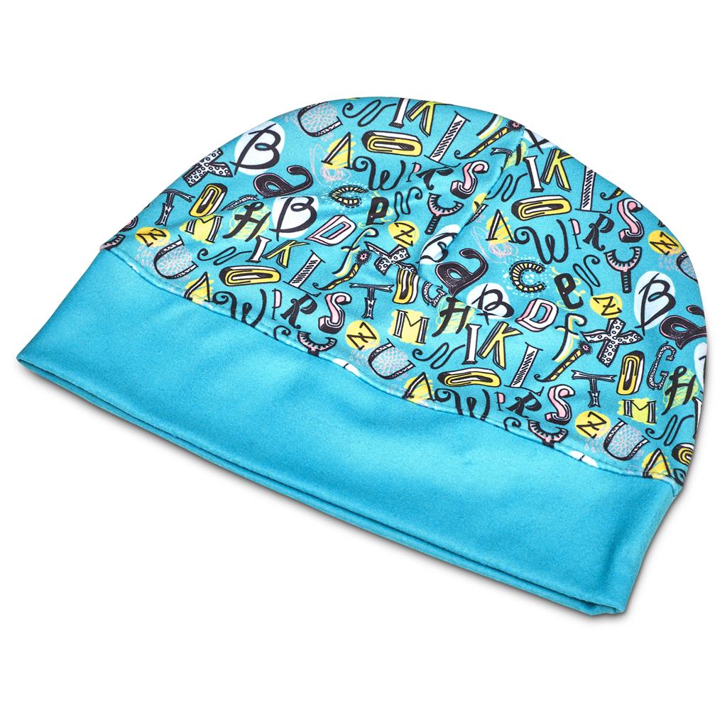 Pre-Printed Sample Hoppla Snowflake Polar Fleece Beanie