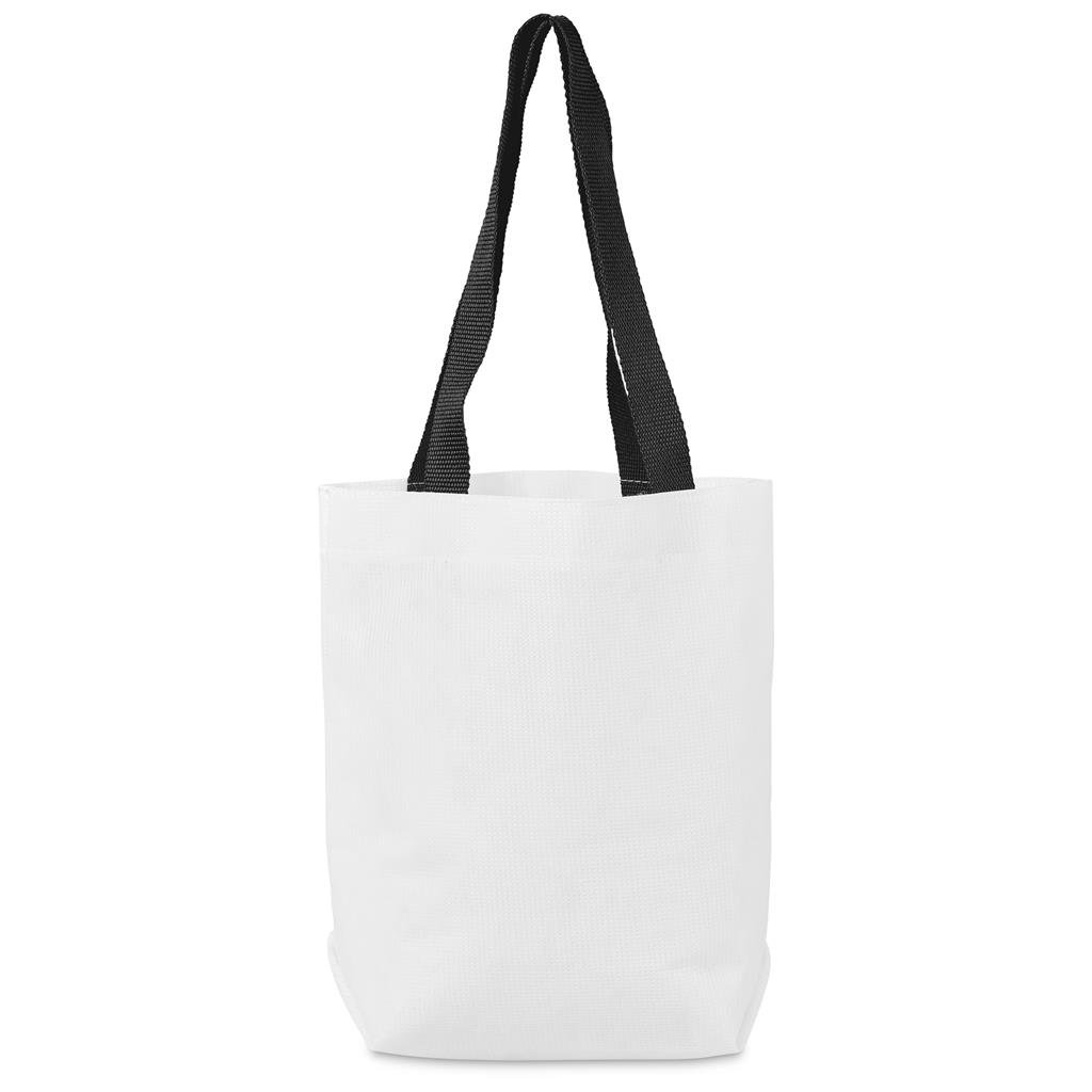 Pre-Production Sample Hoppla Bayside Recycled PET Stitch-Bond Shopper BLACK