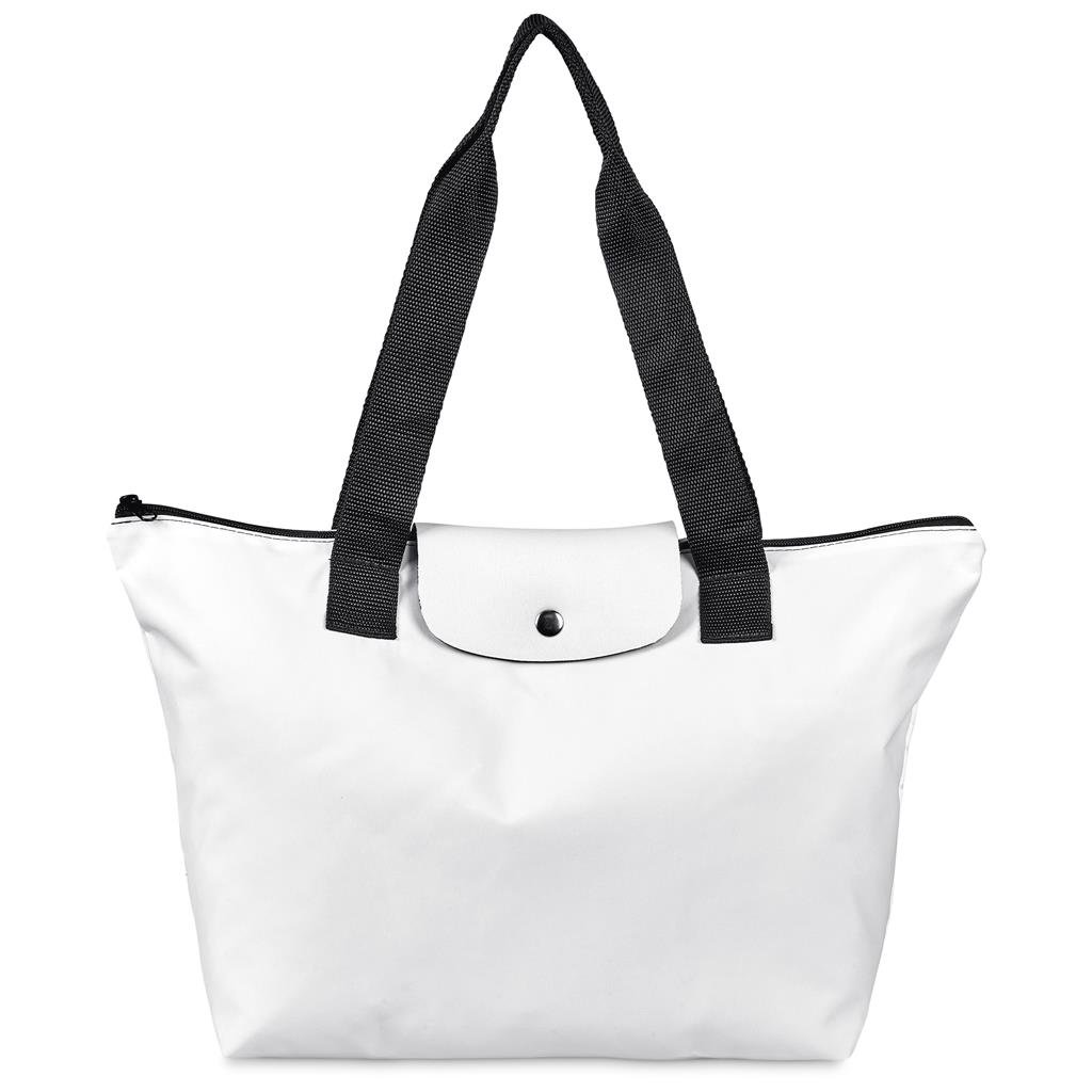 Pre-Production Sample Hoppla Rosebank Polyester Roll-Up Tote Bag BLACK
