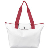 Pre-Production Sample Hoppla Rosebank Polyester Roll-Up Tote Bag RED