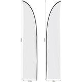 Legend 3m Sublimated Arcfin Double-Sided Flying Banner Skin (Excludes Hardware)