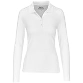 Ladies Long Sleeve Zenith Golf Shirt - White WHITE