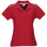 Ladies Backhand Golf Shirt - Red RED
