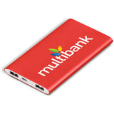 Odeon Slim Power Bank - 4,000mAh RED