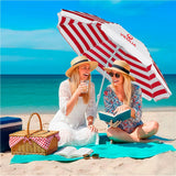 Serendipio Tanereef Stripe Beach Umbrella