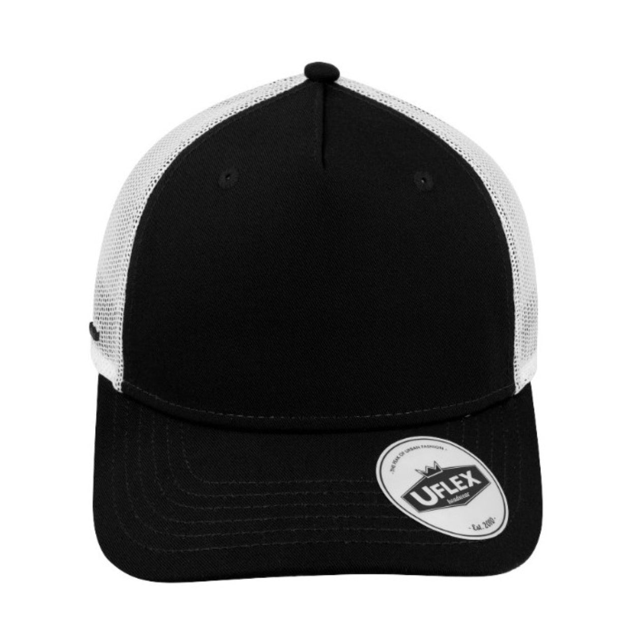 Uflex 5 Panel Recycled Trucker Black