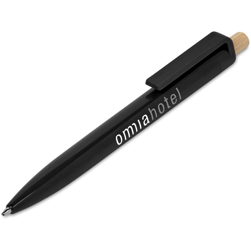 Altitude Tickit Recycled Plastic & Bamboo Ball Pen BLACK