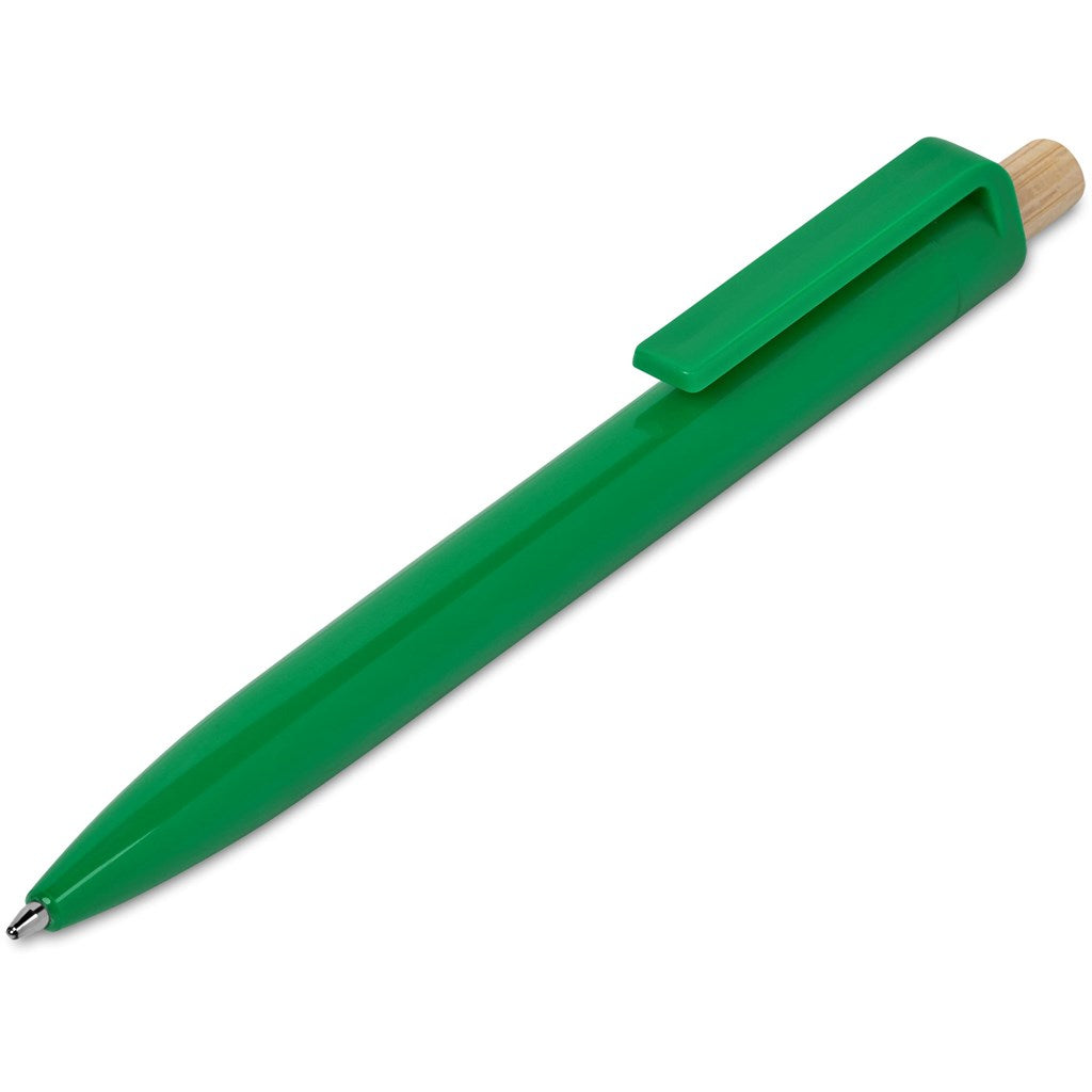 Altitude Tickit Recycled Plastic & Bamboo Ball Pen GREEN
