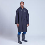 Light Duty Storm Rubberised Polyester/PVC Raincoat - Navy