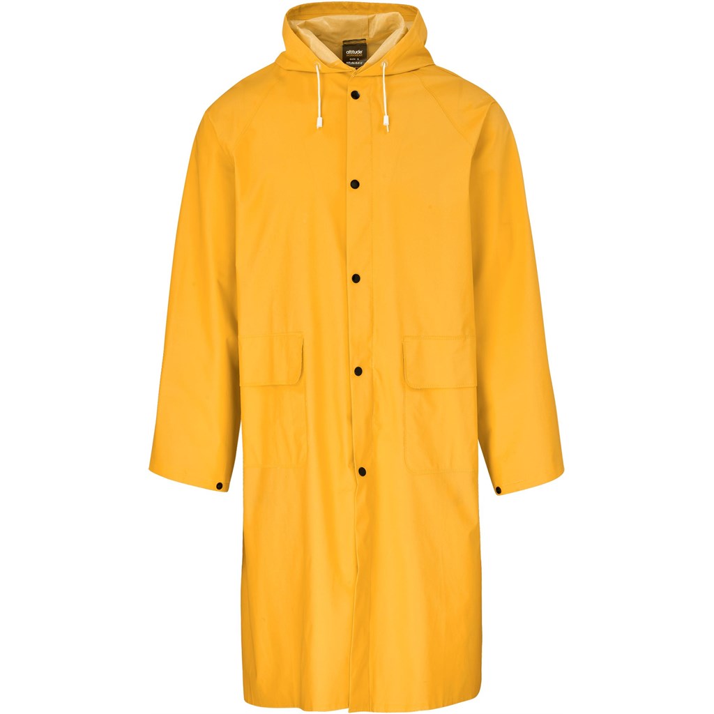 Light Duty Storm Rubberised Polyester/PVC Raincoat - Navy