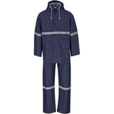 Light Duty Tornado Hi-Viz Reflective Rubberised Rainsuit - Navy NAVY
