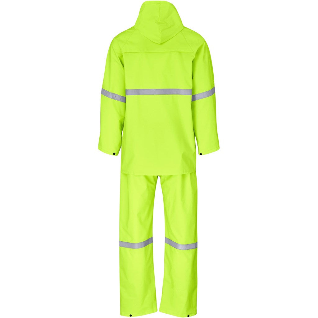 Light Duty Tornado Hi-Viz Reflective Rubberised Rainsuit - Yellow