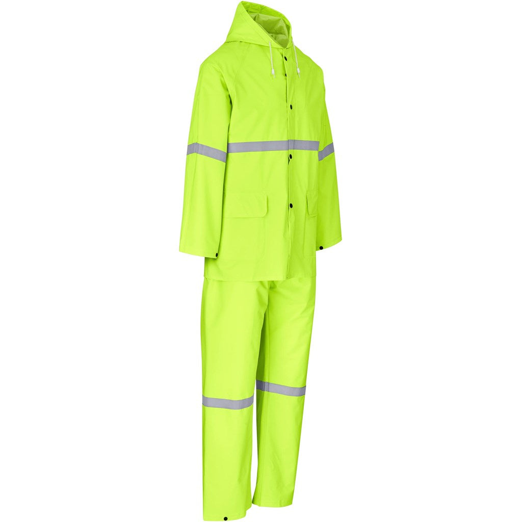 Light Duty Tornado Hi-Viz Reflective Rubberised Rainsuit - Navy