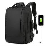 FocusBags 15.6inch Laptop USB Charging Travelling Waterproof Backpack