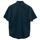Plain Bush Shirt Mens - Navy