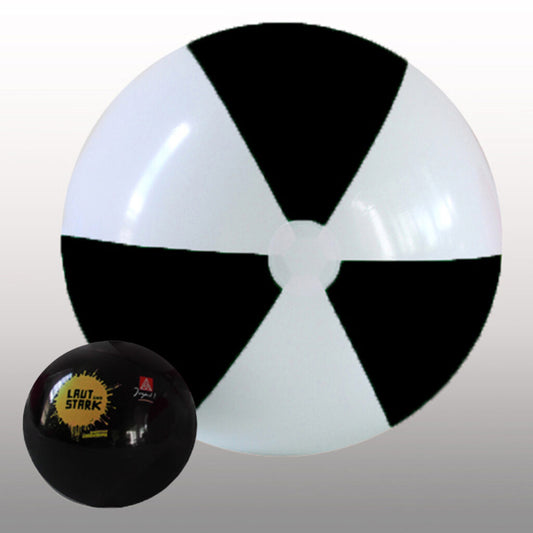 1,2m Beach Balls – Black & White